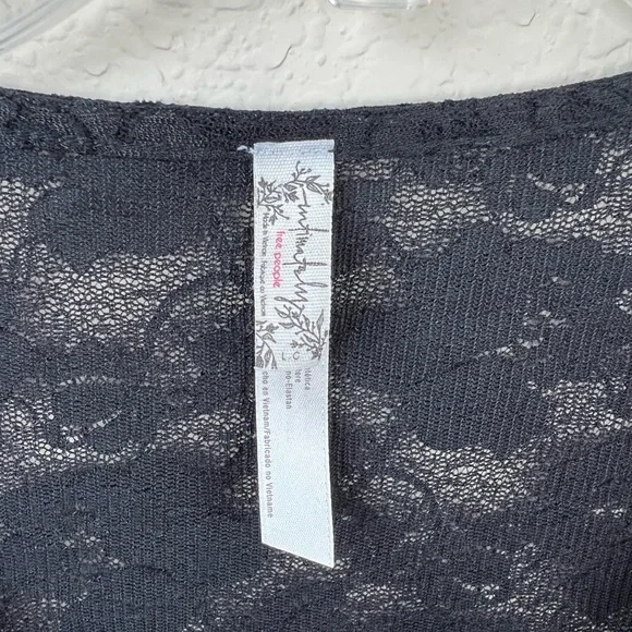 Intimately Free People- Black Lace Bodysuit Women’s Size Large, NWOT - Picture 6 of 10